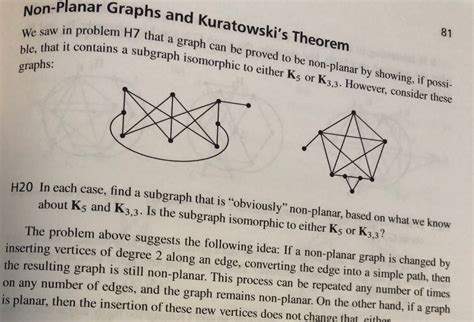 solved  planar graph planar graphs  kuratowskis cheggcom