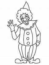 Clown Coloring Laughing sketch template