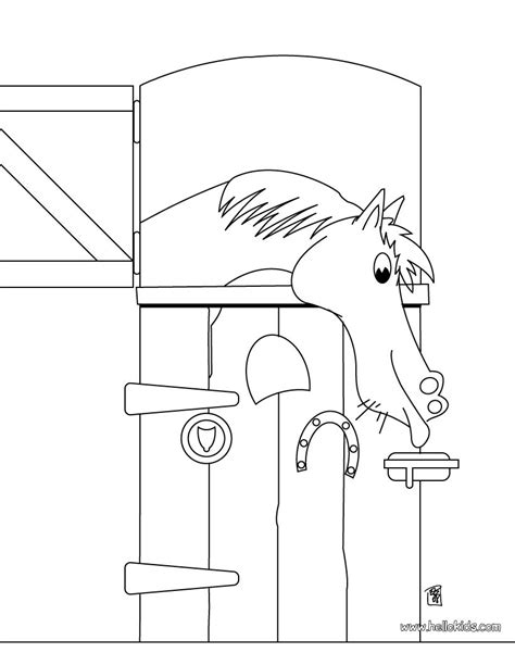 horse   stable coloring pages hellokidscom