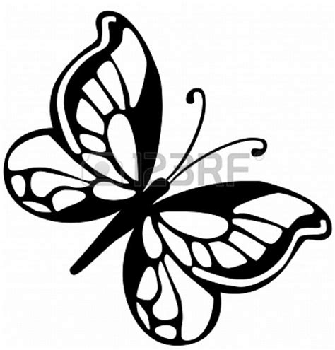 butterfly template stencil  rfcom pipo pinterest