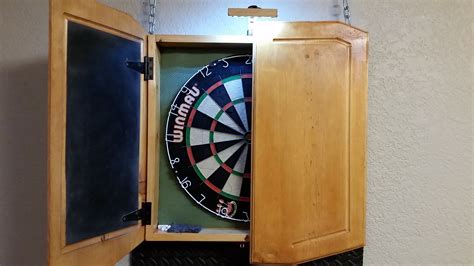 dartboard cabinet hinges  kind  oversized doors darts