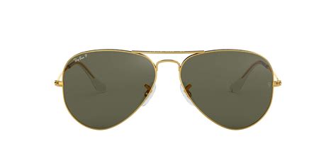 ray ban rb3025 aviator classic polarized sunglasses in green save 30