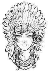 Cocar Tatuagem Adulte Tatuagens Desenhar Indígena Adultos Headdress Indio Indios Tatuar índia Aztecas Mandalas Mascaras Increbles Indigena Azteca Pierna Ethnique sketch template