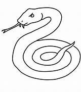 Snake Coloring Pages Printable Serpent Coloriage Snakes Simple Cobra Line Drawings Mamba Animals Dessiner Drawing Animal Color Grass Sea Dessin sketch template