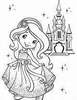 Coloring Castle Shortcake Strawberry Princess Pages Peach Strawberryland Kids Color Her Plum Sheet Draw Mario Template Coloringsky sketch template