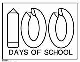 School 100th 100 Coloring Clipart Days Pages Printable Cliparts Clip Teacher Kindergarten Innovative Activities Worksheets Fun Teaching Choose Board Smarter sketch template