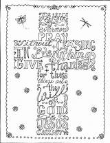 Colouring Religioso Religious Verse Mindful Crosses Printmania sketch template
