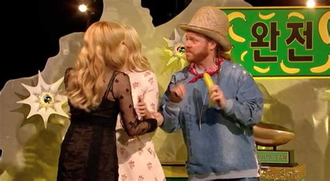 holly willoughby and fearne cotton suck on banana in racy celebrity juice game tv and radio