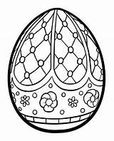 Easter Egg Coloring Pages Paques Oeuf sketch template