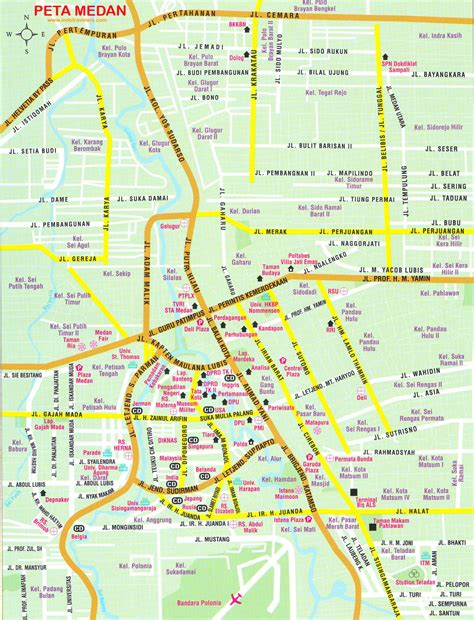 peta kota medan