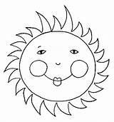 Coloring Sun sketch template