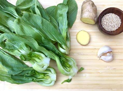 garlic ginger baby bok choy