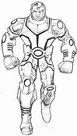 Cyborg Coloring Pages Dc Sketch Drawings Designlooter Print Popular 48kb sketch template