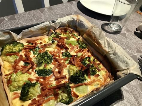 recept glutenvrije quiche met broccoli en vegetarische spekjes tussen dromen en leven
