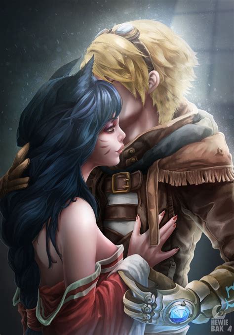 Ahri And Ezreal By Chewiebaka League Of Legends