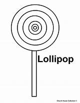 Coloring Lollipop sketch template