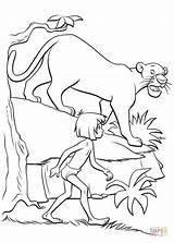 Mowgli Supercoloring Bagheera sketch template