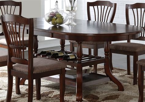bixby espresso oval extendable dining room set   classic