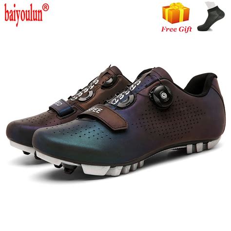 mountain bike cycling shoes lightweight professional spd cleat bicycle shoes outdoor athletic