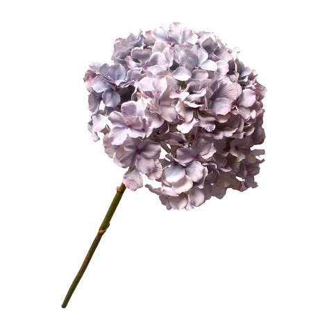 hydrangea silk flower stem lavender blue shop lifelike flowers