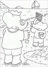 Babar Coloring Pages Coloringpages1001 sketch template