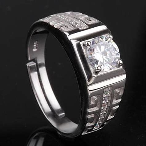 buy adjustable rings  men  sterling silver fine jewelry engagement party