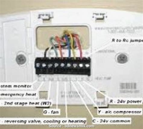 honeywell rthb thermostat wiring diagram