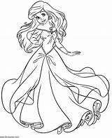 Ariel Coloring Pages Print Girls sketch template