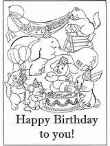 Coloring Birthday Pages Happy Animal Printable Sheets Book sketch template