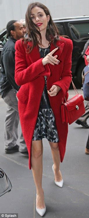 emmy rossum is ravishing in red as she again insists she has never done