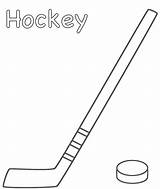 Hockey Stick Coloring Puck Sports Clipart Drawing Field Kids Print Sticks Pages Template Ice Printable Color Clip Book Activity Library sketch template