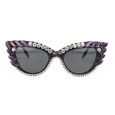 buy retro cateye sunglasses for women uv400 protection cat eye bling