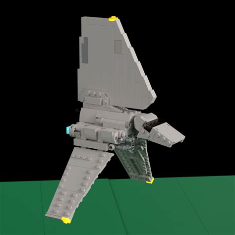 lego moc lambda t 4a shuttle 1 144 scale by masterbrickseparator