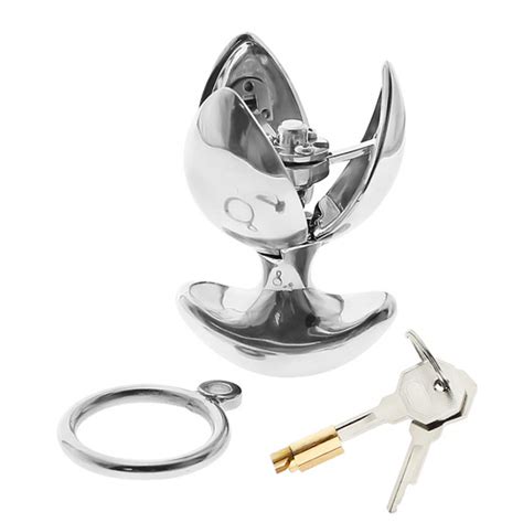 Heavy Anus Beads Asslock Stainless Steel Butt Plug With Lock Expanding