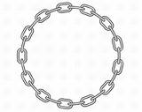 Chain Clip Links Drawing Vector Round Getdrawings Frame sketch template