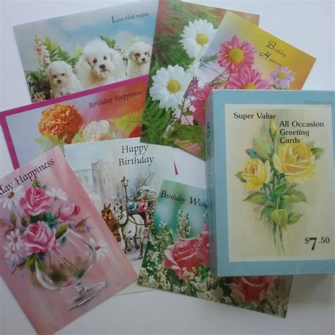 vintage boxed cards  occasion greeting cards set   etsy