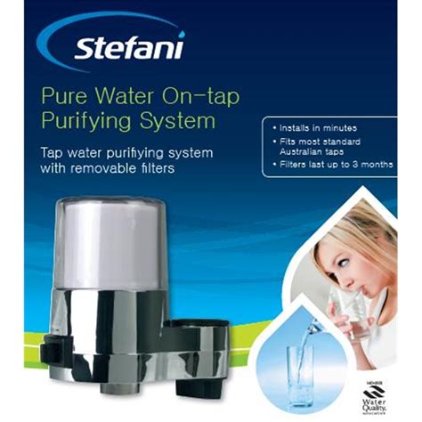 stefani chrome  tap water purifying system bunnings warehouse