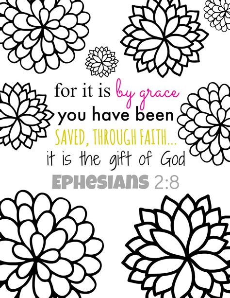 grace bible verse coloring page printables  mommy