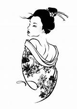 Geisha Preety Netart Silhouette Fetty Wap sketch template
