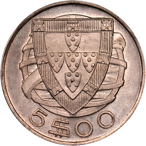 coin portugal  escudos  vf