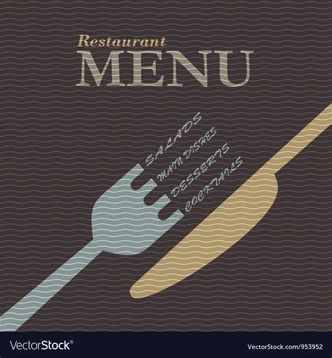 stylish restaurant menu design royalty  vector image