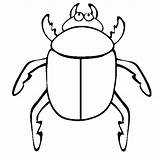 Beetle Coloringhome Insetos Besouros Exoskeleton Colorindo sketch template