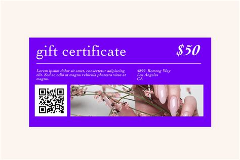 printable nail gift certificates printable world holiday  xxx