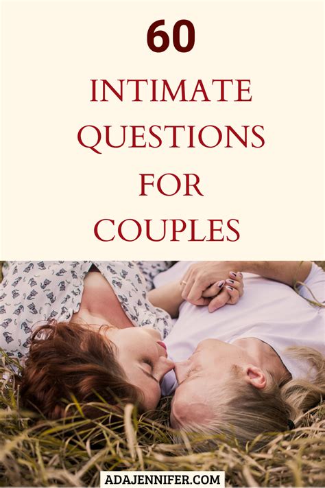 60 intimate questions for couples intimate questions intimate