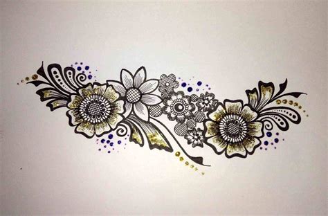 simple flower designs  pencil drawing  getdrawings