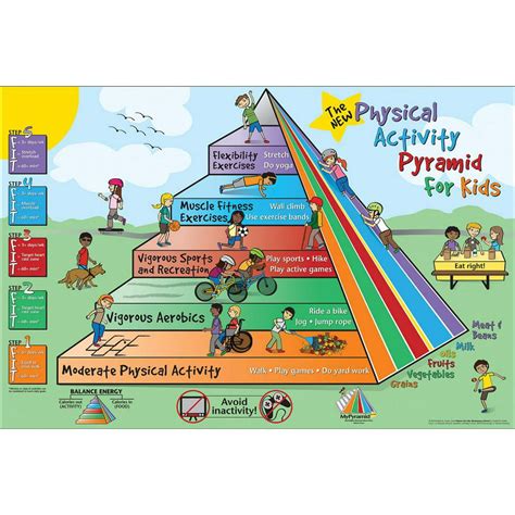 fitness  life physical activity pyramid  kids  walmart