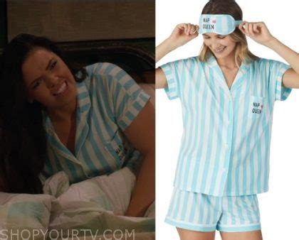 bunkd season  episode  lous striped blue pajamas shop  tv