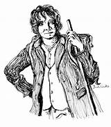 Bilbo Baggins sketch template