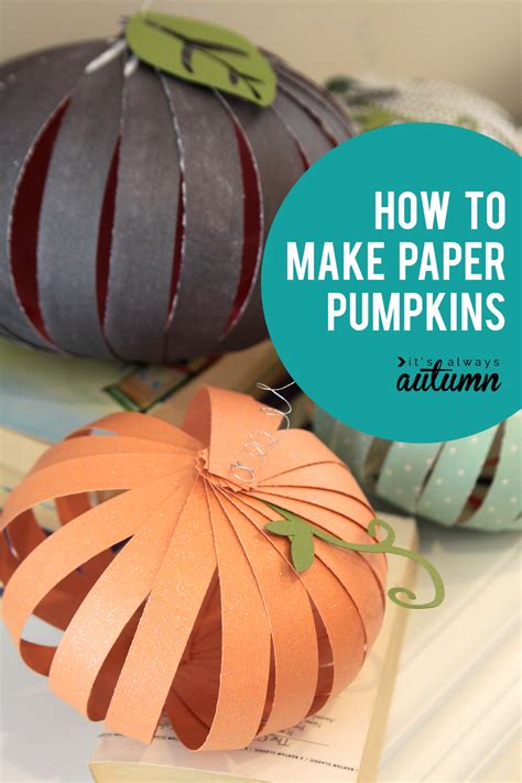 paper pumpkins fun easy halloween kids craft   autumn