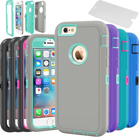 protective hybrid shockproof hard case cover  apple iphone